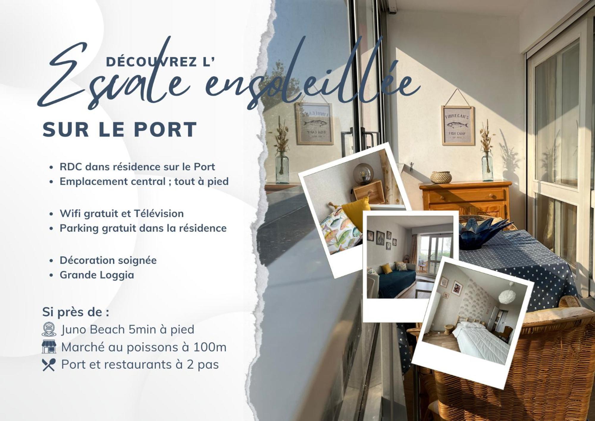 L'Escale Ensoleillee, 2 Pieces Sur Le Port Proche Juno Beach Courseulles-sur-Mer Extérieur photo
